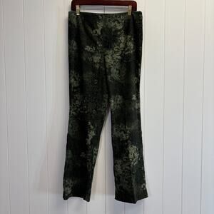 Vintage‎ Sarah B Studio Womens Old Money Abstract Floral Pants Size 12 Office